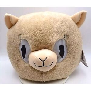 Llama Head Mask by Emojination Soft Plush Costume Full Mask Halloween One Size